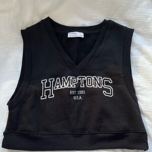 Bershka Black Hamptons V-Neck Vest